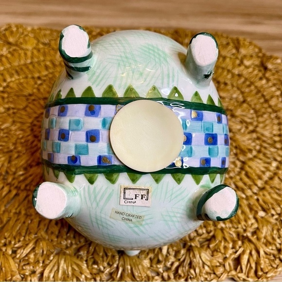 Vintage Fitz and Floyd Cash Critters Ram Bank with Box Collectible - Picture 4 of 11